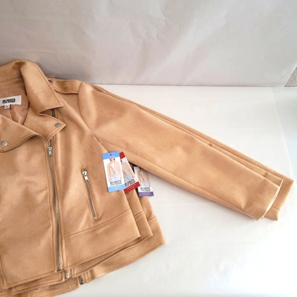 NWT BB Dakota by Steve Madden Ladies Vegan Suede Moto Jacket - Picture 11 of 15